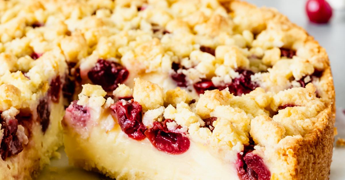 Kirschkuchen mit Pudding und Streusel | Simply Yummy