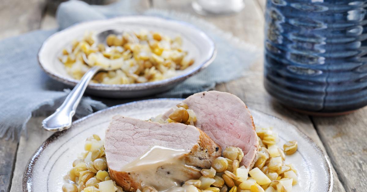 Schweinemedaillons auf Apfellinsen | Simply Yummy