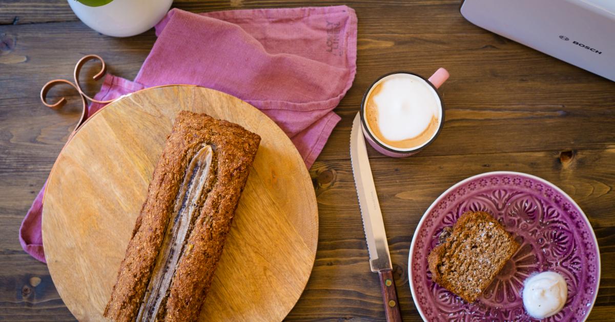 Veganes Kokos-Bananenbrot