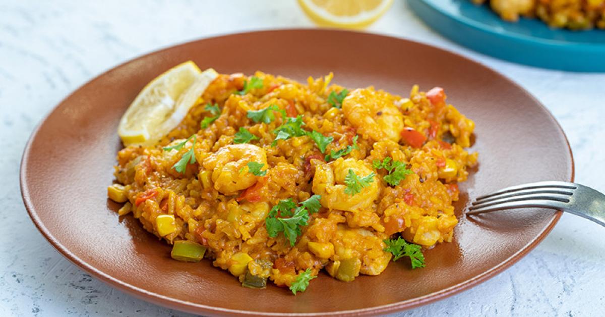 Spanischer Reis mit Garnelen im Cookit | Simply Yummy