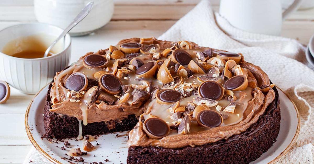 Toffifee-Torte mit Nussboden - bestes Rezept | Simply Yummy