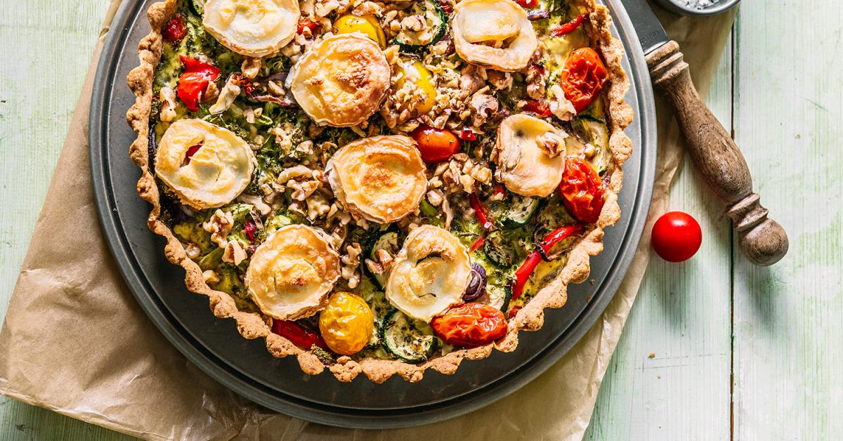 Vollkorn-Gemüse-Quiche mit Ziegenkäse im Cookit | Simply Yummy