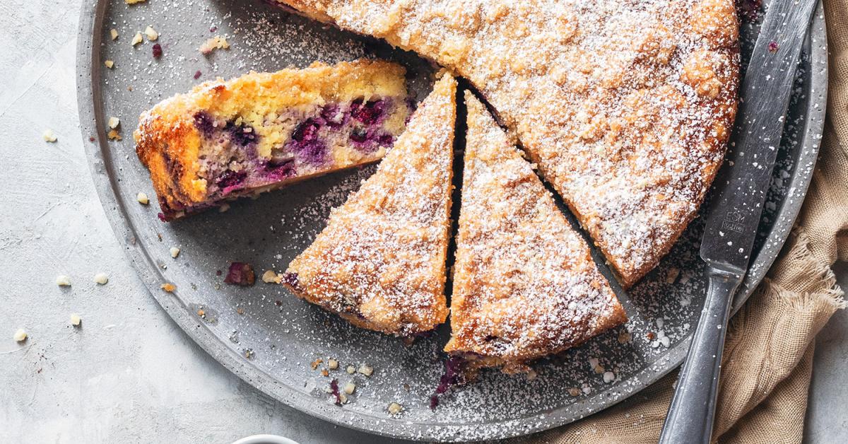 Zitronen-Blaubeer-Kuchen mit Ricotta | Simply Yummy